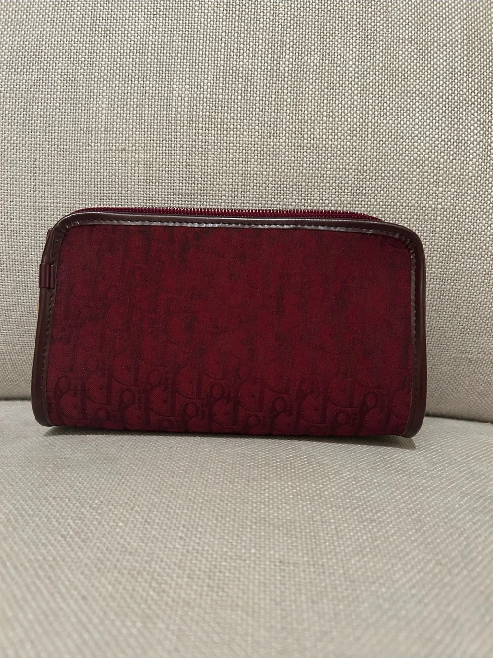 Christian Dior Vintage Monogram Makeup Pouch